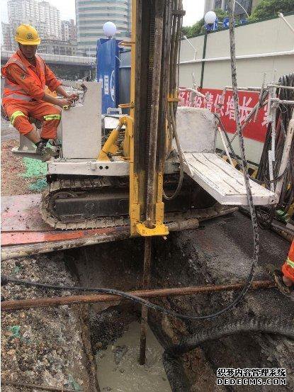 中铁上海局福州滨海快线1标1工区项目MJS加固 施工正式启动