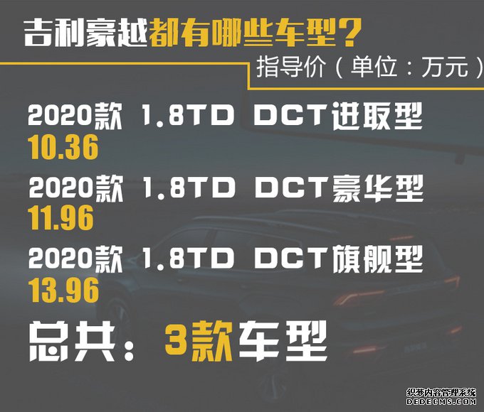 颜值出众/空间不输汉兰达 吉利豪越哪款值得买?
