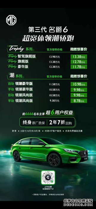 6 ȼϲ8.78Ԫ PHEVͬԤ