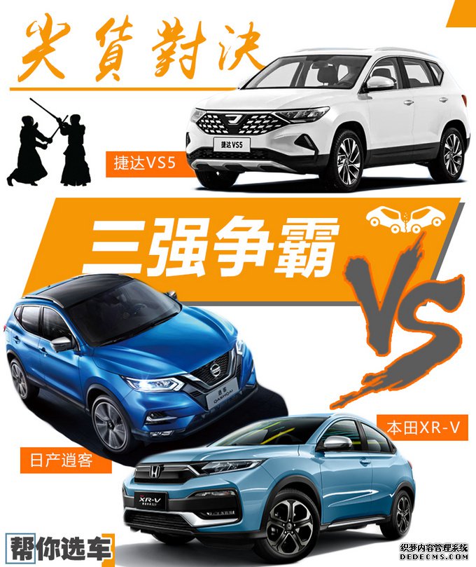 三强争霸:捷达VS5、逍客、XR